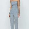Bec&Bridge AAFW RUNWAY EDIT JANICE TOP - LIGHT GREY