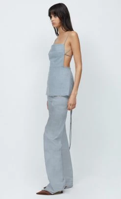 Bec&Bridge AAFW RUNWAY EDIT JANICE TOP - LIGHT GREY