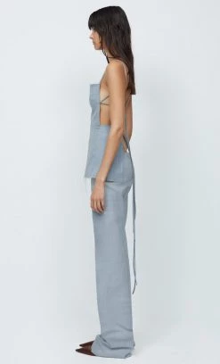 Bec&Bridge AAFW RUNWAY EDIT JANICE TOP - LIGHT GREY