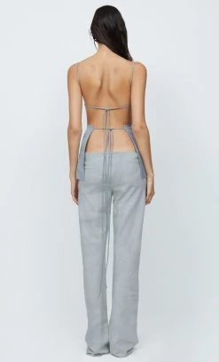 Bec&Bridge AAFW RUNWAY EDIT JANICE TOP - LIGHT GREY
