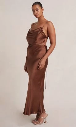 Bec&Bridge NEW CITRUS SWEETIE TOP - CHOCOLATE