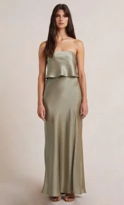 Bec&Bridge THE DREAMER STRAPLESS TOP - SAGE