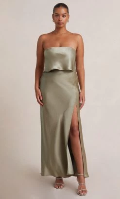 Bec&Bridge THE DREAMER STRAPLESS TOP - SAGE