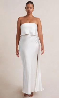 Bec&Bridge THE DREAMER STRAPLESS TOP - IVORY