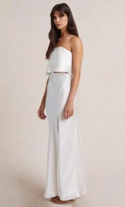 Bec&Bridge THE DREAMER STRAPLESS TOP - IVORY