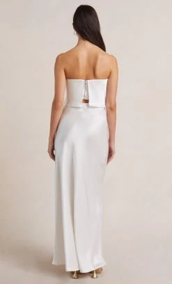 Bec&Bridge THE DREAMER STRAPLESS TOP - IVORY