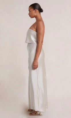 Bec&Bridge THE DREAMER STRAPLESS TOP - SAND Australian Made