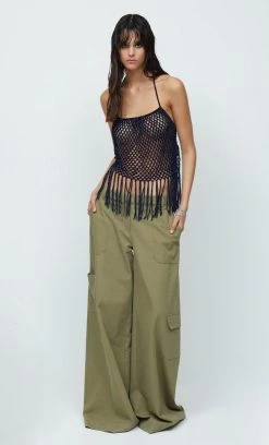 Bec&Bridge AAFW RUNWAY EDIT RINA ULTRA WIDE LEG PANT - KHAKI 8 Bec&Bridge AAFW RUNWAY EDIT RINA ULTRA WIDE LEG PANT - KHAKI