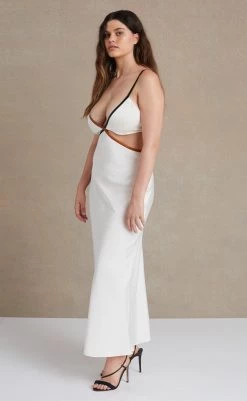 Bec&Bridge TOI ET MOI MIDI DRESS - IVORY
