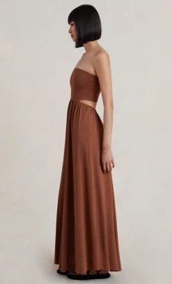 Bec&Bridge MIRANDA KNIT DRESS - MILK CHOCOLATE