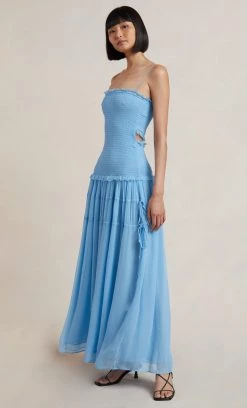 Bec&Bridge CHARLOTTE CUT OUT MAXI DRESS - SKY BLUE