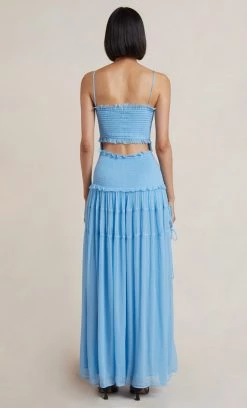 Bec&Bridge CHARLOTTE CUT OUT MAXI DRESS - SKY BLUE