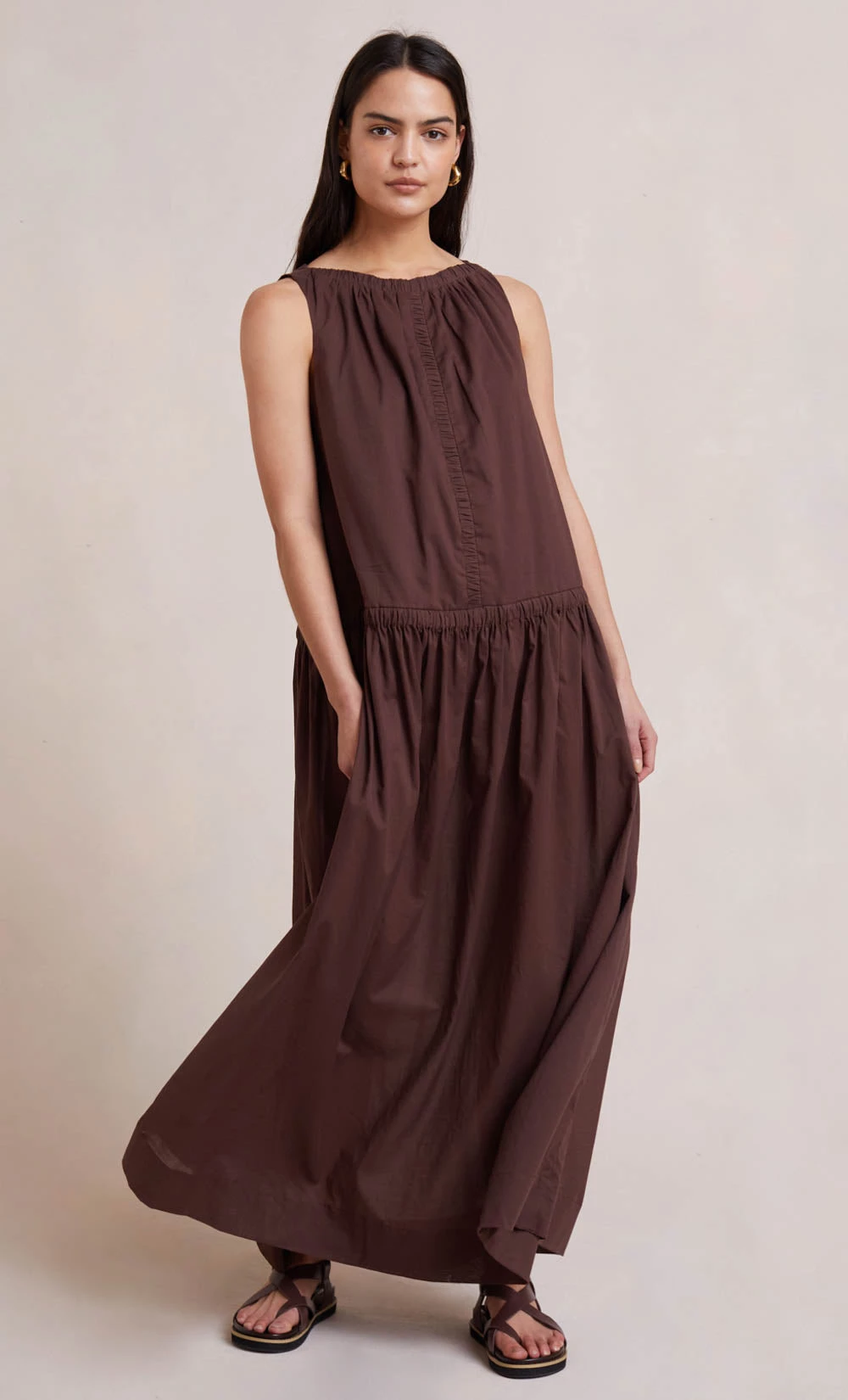 Bec&Bridge CARLA MAXI DRESS - CHOCOLATE Dresses 3 Bec&Bridge CARLA MAXI DRESS - CHOCOLATE Dresses