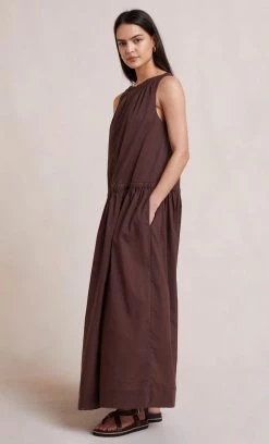 Bec&Bridge CARLA MAXI DRESS - CHOCOLATE Dresses