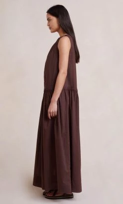 Bec&Bridge CARLA MAXI DRESS - CHOCOLATE Dresses 9 Bec&Bridge CARLA MAXI DRESS - CHOCOLATE Dresses
