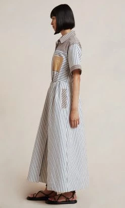 Bec&Bridge Dresses TORI SHIRT DRESS - MULTI STRIPE