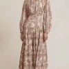 Bec&Bridge GLORIA LONG SLEEVE MIDI DRESS - PRINT