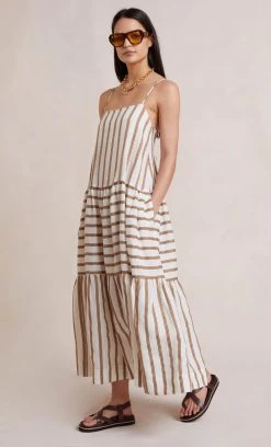 Bec&Bridge DALLAS MIDI DRESS - STRIPE