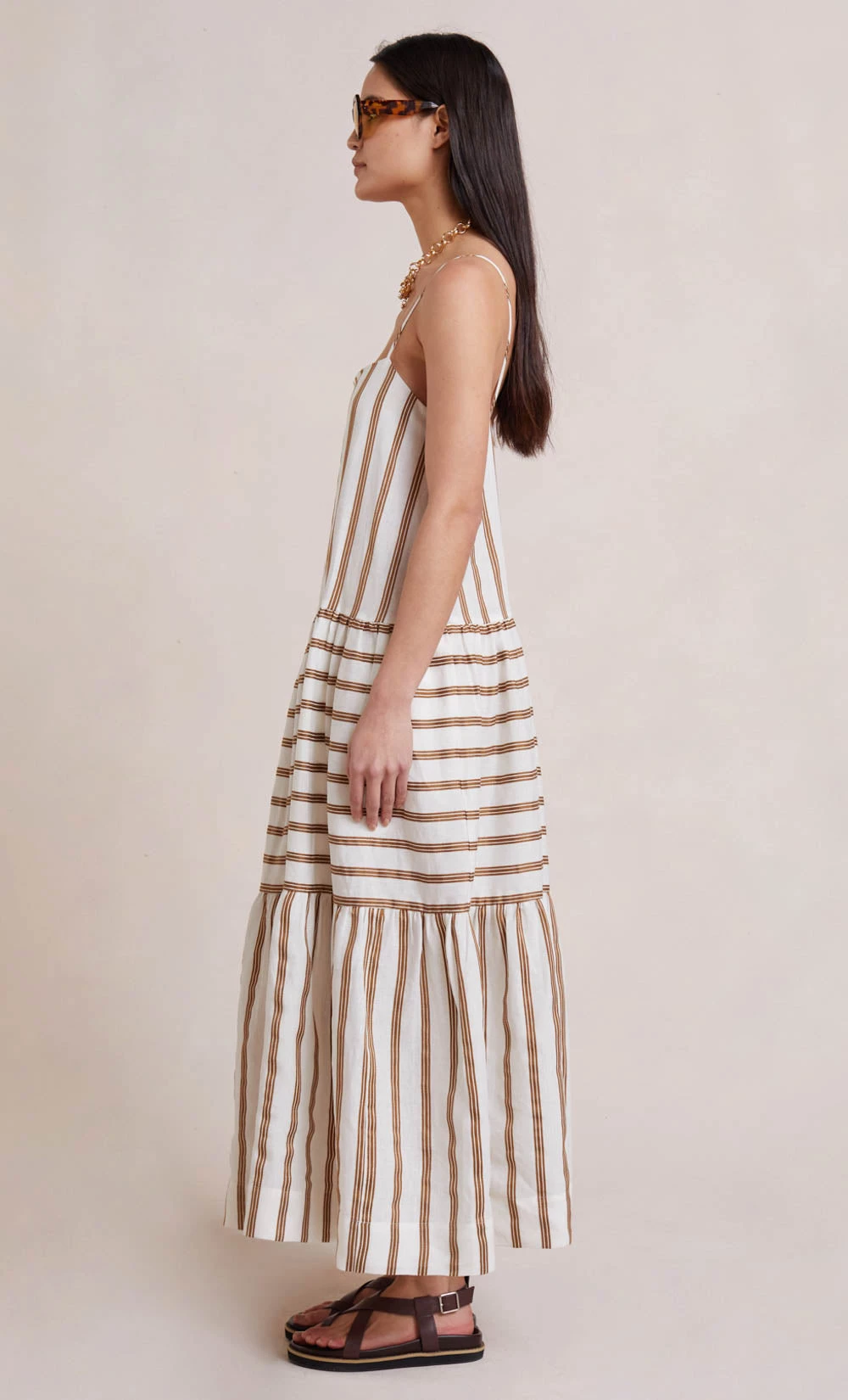 Bec&Bridge DALLAS MIDI DRESS - STRIPE 3 Bec&Bridge DALLAS MIDI DRESS - STRIPE