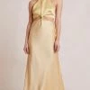 Bec&Bridge CARRIE HALTER MAXI DRESS - MULTI YELLOW