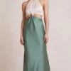 Bec&Bridge CARRIE HALTER MAXI DRESS - MULTI GREEN Dresses
