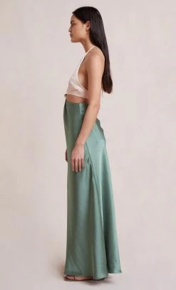 Bec&Bridge CARRIE HALTER MAXI DRESS - MULTI GREEN Dresses