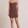 Bec&Bridge Dresses IVY MINI DRESS - DARK CHOCOLATE