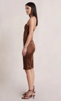 Bec&Bridge HEATHER MIDI DRESS - COGNAC