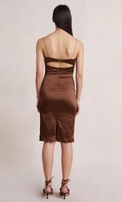 Bec&Bridge HEATHER MIDI DRESS - COGNAC