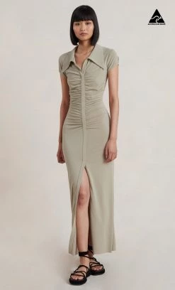 Bec&Bridge SESAME SHORT SLEEVE MAXI DRESS - SESAME