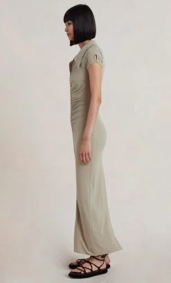 Bec&Bridge SESAME SHORT SLEEVE MAXI DRESS - SESAME