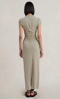Bec&Bridge SESAME SHORT SLEEVE MAXI DRESS - SESAME