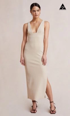 Bec&Bridge IRIS MIDI DRESS - MACADAMIA
