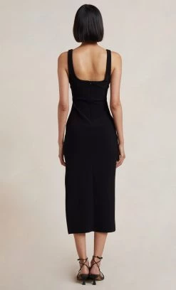 Bec&Bridge IRIS MIDI DRESS - BLACK