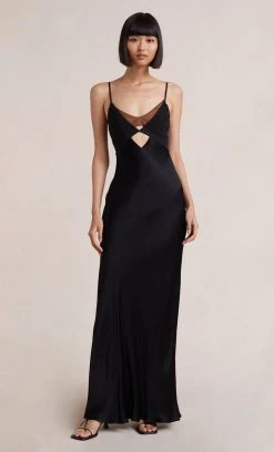 Bec&Bridge HEATHER MAXI DRESS - BLACK/CHOC NEW