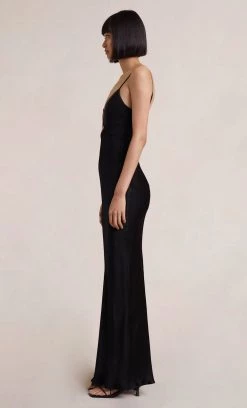 Bec&Bridge HEATHER MAXI DRESS - BLACK/CHOC NEW 9 Bec&Bridge HEATHER MAXI DRESS - BLACK/CHOC NEW