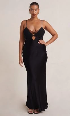 Bec&Bridge HEATHER MAXI DRESS - BLACK/CHOC NEW