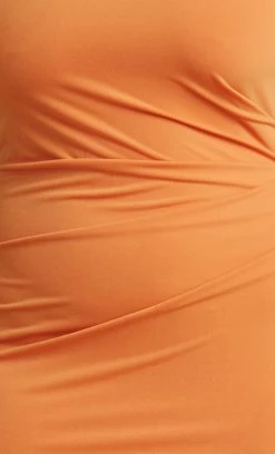 Bec&Bridge NEW MYLA STRAPLESS DRESS - SPICED ORANGE