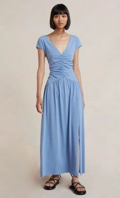 Bec&Bridge GIANNA MAXI DRESS - DUSK BLUE