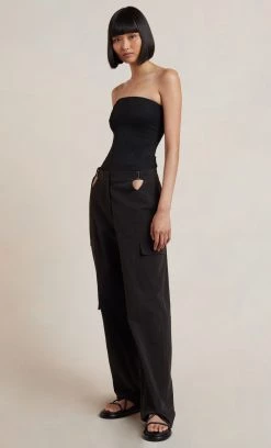 Bec&Bridge MARLEY KNIT TOP - BLACK