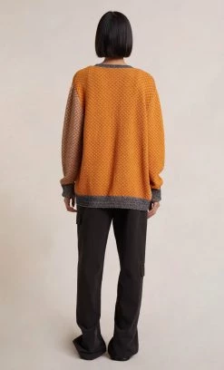 Bec&Bridge PATCHWORK KNIT CARDIGAN - MULTI Tops