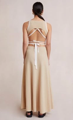 Bec&Bridge LAURYN KNIT TOP - CREAM/SAND