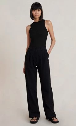 Bec&Bridge FRANCESCA KNIT TOP - BLACK