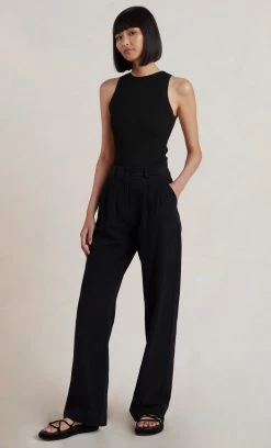 Bec&Bridge FRANCESCA KNIT TOP - BLACK