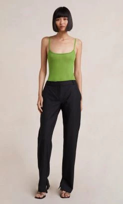 Bec&Bridge KNIT SINGLET - GREEN Tops