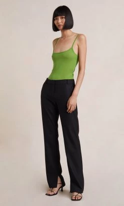 Bec&Bridge KNIT SINGLET - GREEN Tops