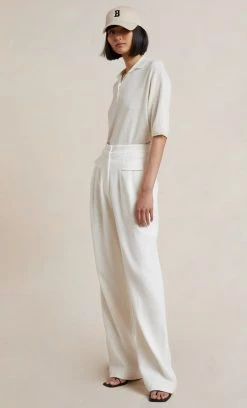 Bec&Bridge JIMI KNIT POLO - CREAM