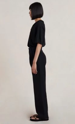 Bec&Bridge JIMI KNIT POLO - BLACK Tops 7 Bec&Bridge JIMI KNIT POLO - BLACK Tops