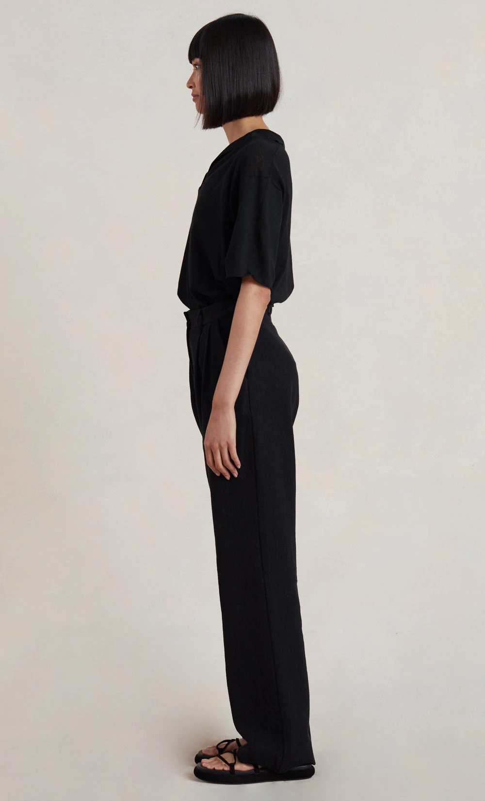 Bec&Bridge JIMI KNIT POLO - BLACK Tops 3 Bec&Bridge JIMI KNIT POLO - BLACK Tops