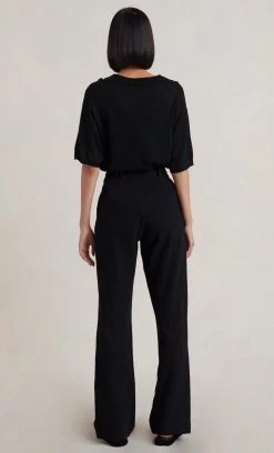 Bec&Bridge JIMI KNIT POLO - BLACK Tops 8 Bec&Bridge JIMI KNIT POLO - BLACK Tops